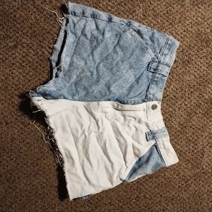 Denim shorts